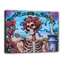 Grateful Dead Hippie Peace Roses Rock Music Legend Canvas 16  x 12  (Stretched) View1