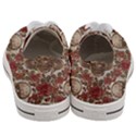 Skull And Roses Flowee Flora Floral Patterns Pattern Women s Low Top Canvas Sneakers View4