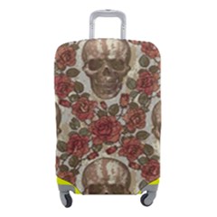 Skull And Roses Flowee Flora Floral Patterns Pattern Luggage Cover (small) by Tsamara