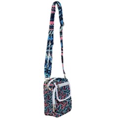 Leaves Nature Pattern Patterns Colorful Shoulder Strap Belt Bag by Tsamara