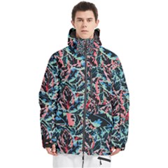 Leaves Nature Pattern Patterns Colorful Men s Multi Pockets Zip Ski And Snowboard Waterproof Breathable Jacket by Tsamara