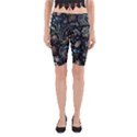 Pattern Flower Plants Leaves Nature Yoga Cropped Leggings View1