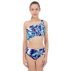 Trippy Dippy Bears Blue Dancing Greatful Dead Skull Steal Your Face Spliced Up Two Piece Swimsuit by Salmanaz77