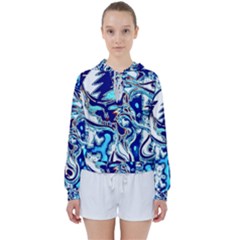 Trippy Dippy Bears Blue Dancing Greatful Dead Skull Steal Your Face Women s Tie Up Sweat by Salmanaz77
