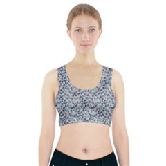 Blue Leaves (2) Sports Bra With Pocket by DinkovaArt