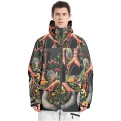 Lungs Health Men s Multi Pockets Zip Ski And Snowboard Waterproof Breathable Jacket by Sabxi
