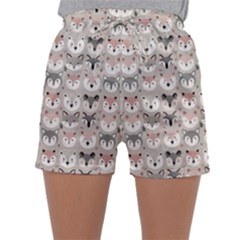 Cute Animals Sleepwear Shorts by DinkovaArt