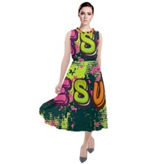 Neon Jesus 8375771 Round Neck Boho Dress by Jabberwonkers