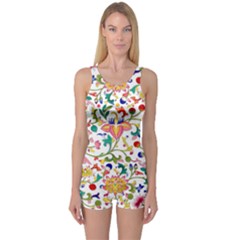 Owenjones Chinese 02 Bright-001 One Piece Boyleg Swimsuit by Pixelchicken