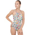 Owenjones Chinese 02 Bright-001 High Neck One Piece Swimsuit View1