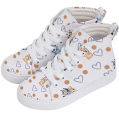 Bluey, Bluey Merch, Bluey Pattern, Bluey Bluey, Bingo, Bluey Design, Bluey Dog Kids  Hi-top Skate Sneakers by avitendut