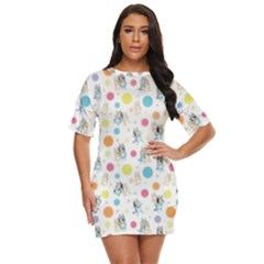 Bluey, Bluey Merch, Bluey Pattern, Bluey Bluey, Bingo, Bluey Design, Bluey Dog Just Threw It On Dress by avitendut