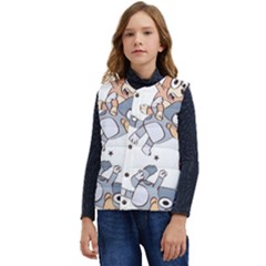 Bluey, Bluey Merch, Bluey Pattern, Bluey Bluey, Bingo, Bluey Design, Bluey Dog Kid s Button Up Puffer Vest	 by avitendut