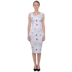 Bluey, Bluey Merch, Bluey Pattern, Bluey Bluey, Bingo, Bluey Design, Bluey Dog Sleeveless Pencil Dress by avitendut