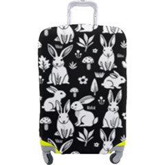 Easter Bunny Pattern Luggage Cover (large) by Valentinaart