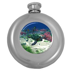 Sea Turtle Hip Flask (5 Oz) by gatterwe