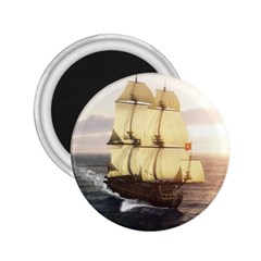 French Warship 2 25  Button Magnet by gatterwe