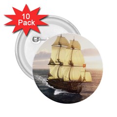 French Warship 2 25  Button (10 Pack) by gatterwe