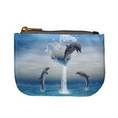 The Heart Of The Dolphins Coin Change Purse by gatterwe