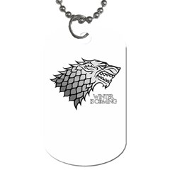 Winter Is Coming ( Stark ) 2 Dog Tag (one Sided) by Lab80