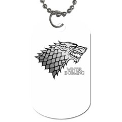 Winter Is Coming ( Stark ) 2 Dog Tag (two Sided)  by Lab80