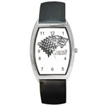 Winter is Coming ( Stark ) 2 Tonneau Leather Watch Front