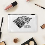 Winter is Coming ( Stark ) 2 Cosmetic Bag (Small) Back