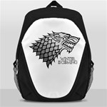 Winter is Coming ( Stark ) 2 Backpack Bag Front