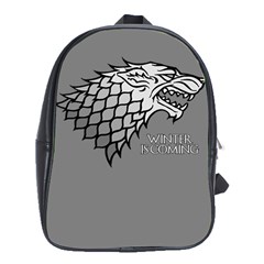 Winter Is Coming School Bag (xl) by Lab80