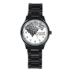 Winter Is Coming ( Stark ) 2 Sport Metal Watch (black) by Lab80