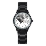 Winter is Coming ( Stark ) 2 Sport Metal Watch (Black) Front