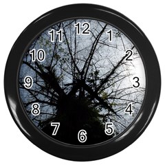 An Old Tree Wall Clock (black) by natureinmalaysia
