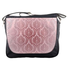 Luxury Pink Damask Messenger Bag by ADIStyle