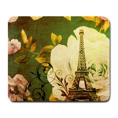 Floral Eiffel Tower Vintage French Paris Large Mouse Pad (rectangle) by chicelegantboutique