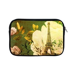 Floral Eiffel Tower Vintage French Paris Apple Ipad Mini Zipper Case by chicelegantboutique