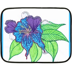 Flower Design Mini Fleece Blanket (two Sided) by JacklyneMae