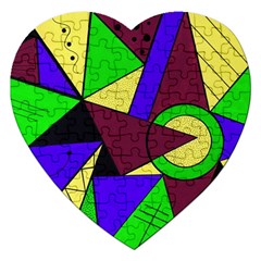 Modern Jigsaw Puzzle (heart) by Siebenhuehner