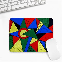 Modern Art Small Mouse Pad (rectangle) by Siebenhuehner