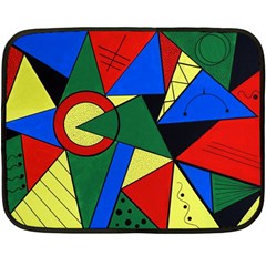 Modern Art Mini Fleece Blanket (two Sided) by Siebenhuehner