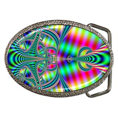 Modern Art Belt Buckle (oval) by Siebenhuehner