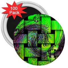 Modern Art 3  Button Magnet (100 Pack) by Siebenhuehner