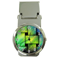 Modern Art Money Clip With Watch by Siebenhuehner