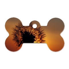 Dandelion Dog Tag Bone (one Sided) by Siebenhuehner