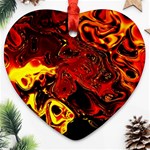 Fire Heart Ornament Front