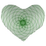 Spirograph 19  Premium Heart Shape Cushion Front