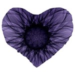 Mandala 19  Premium Heart Shape Cushion Back