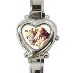 Bear Time Heart Italian Charm Watch  by Contest1780262