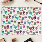 Happy Owls Cosmetic Bag (XXXL) Front