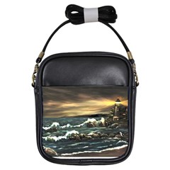  bridget s Lighthouse   By Ave Hurley Of Artrevu   Girls Sling Bag by ArtRave2