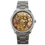 Steampunk Sport Metal Watch Front